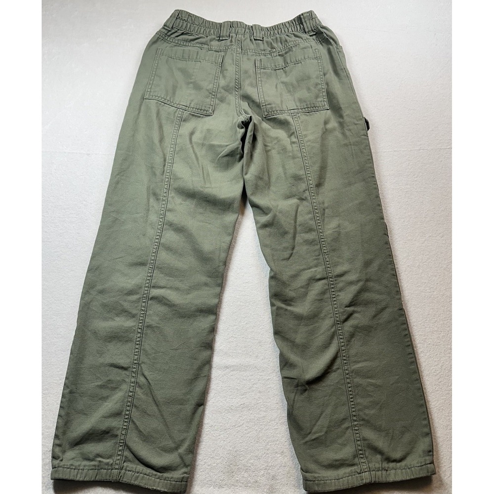 Aeropostale Cargo Pants Women XS Sage Green Utility Elastic Waist Pants - Picture 3 of 11